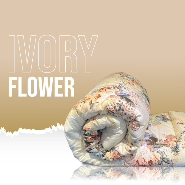 Comforter Ivory Flower